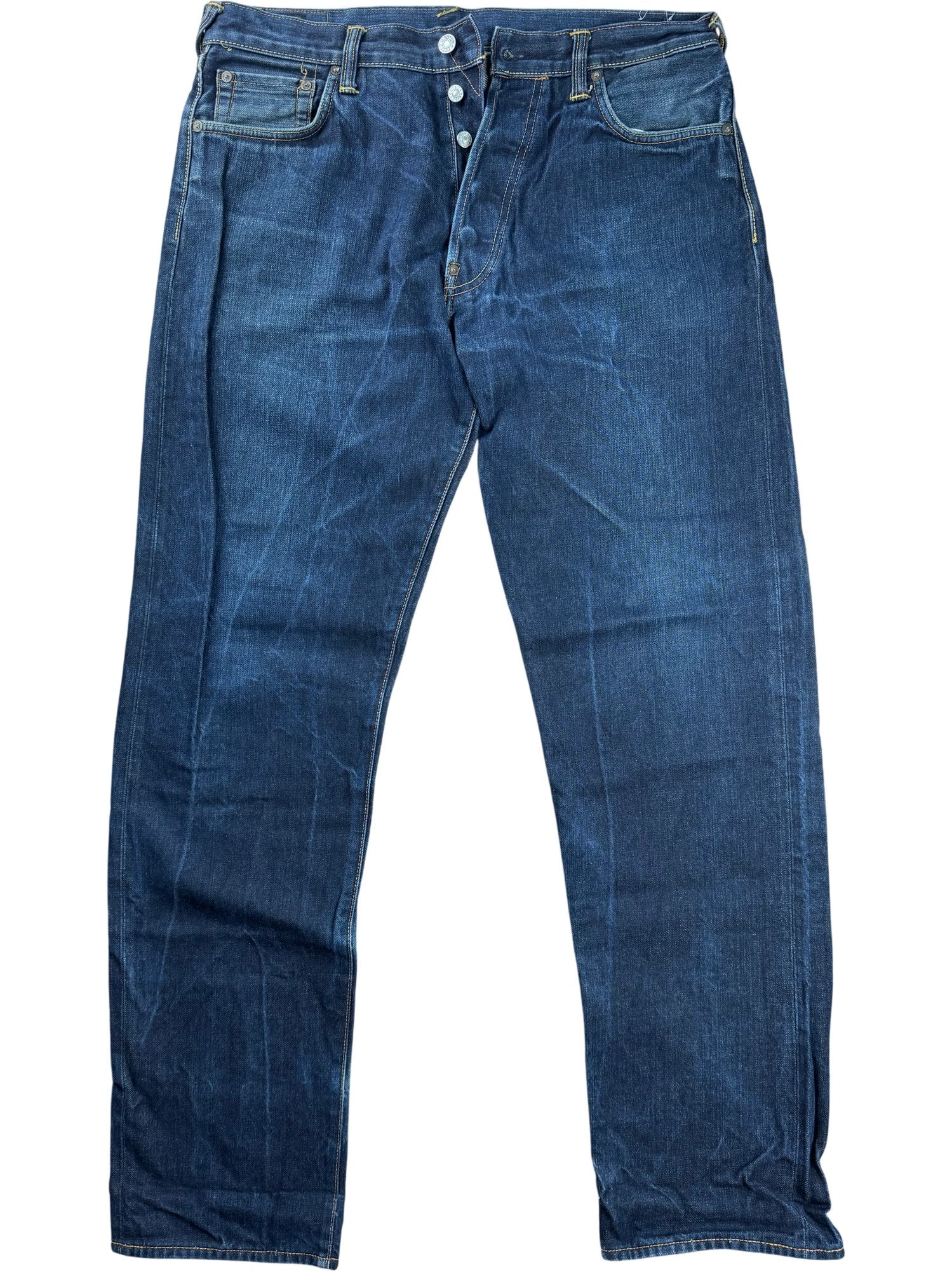 Evisu Dark Wash Denim Jeans - W35