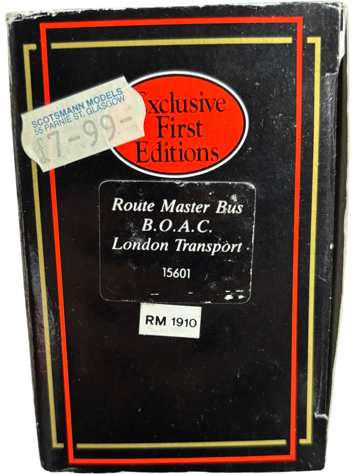 Exclusive First Editions Routemaster BOAC London Transport Bus RM 1910 - Think Vintage