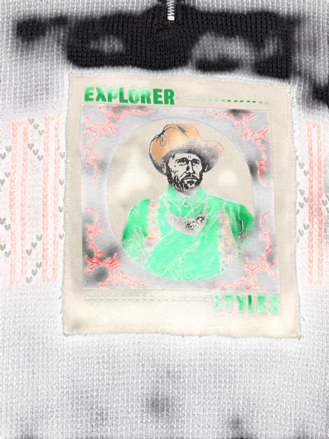 Explorer Styles Black Acrylic Sweater - M - Think Vintage