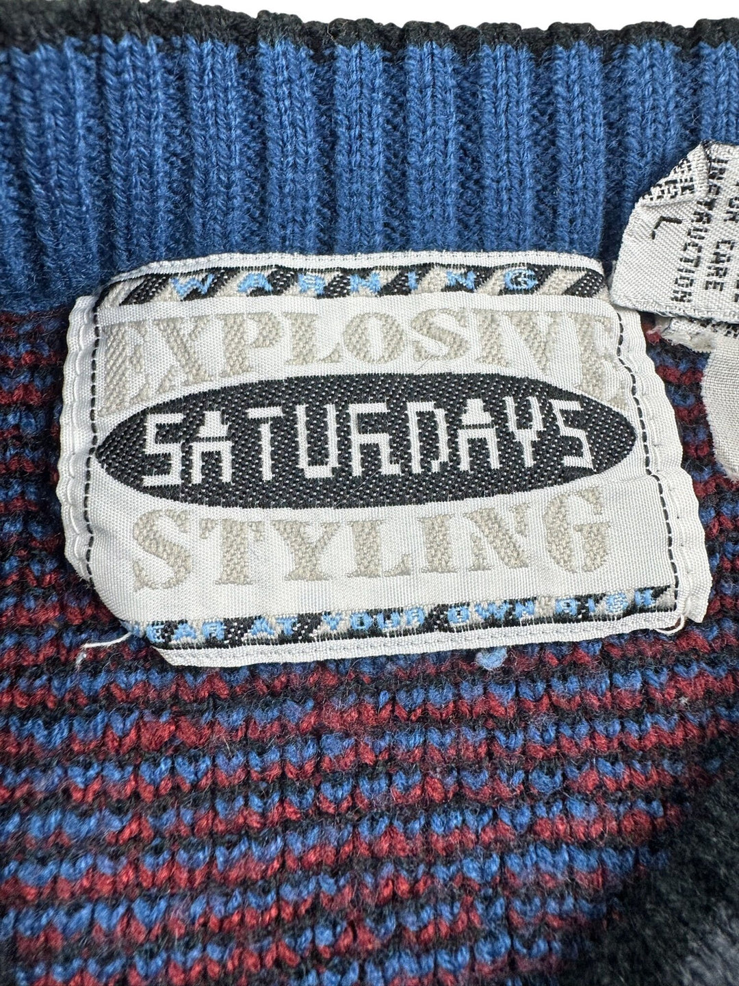 Explosive Saturdays Styling Patterned Sweater - L