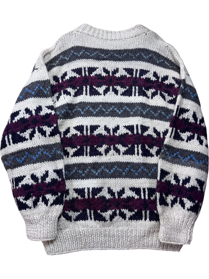Fair Isle Patterned Knit Jumper - M