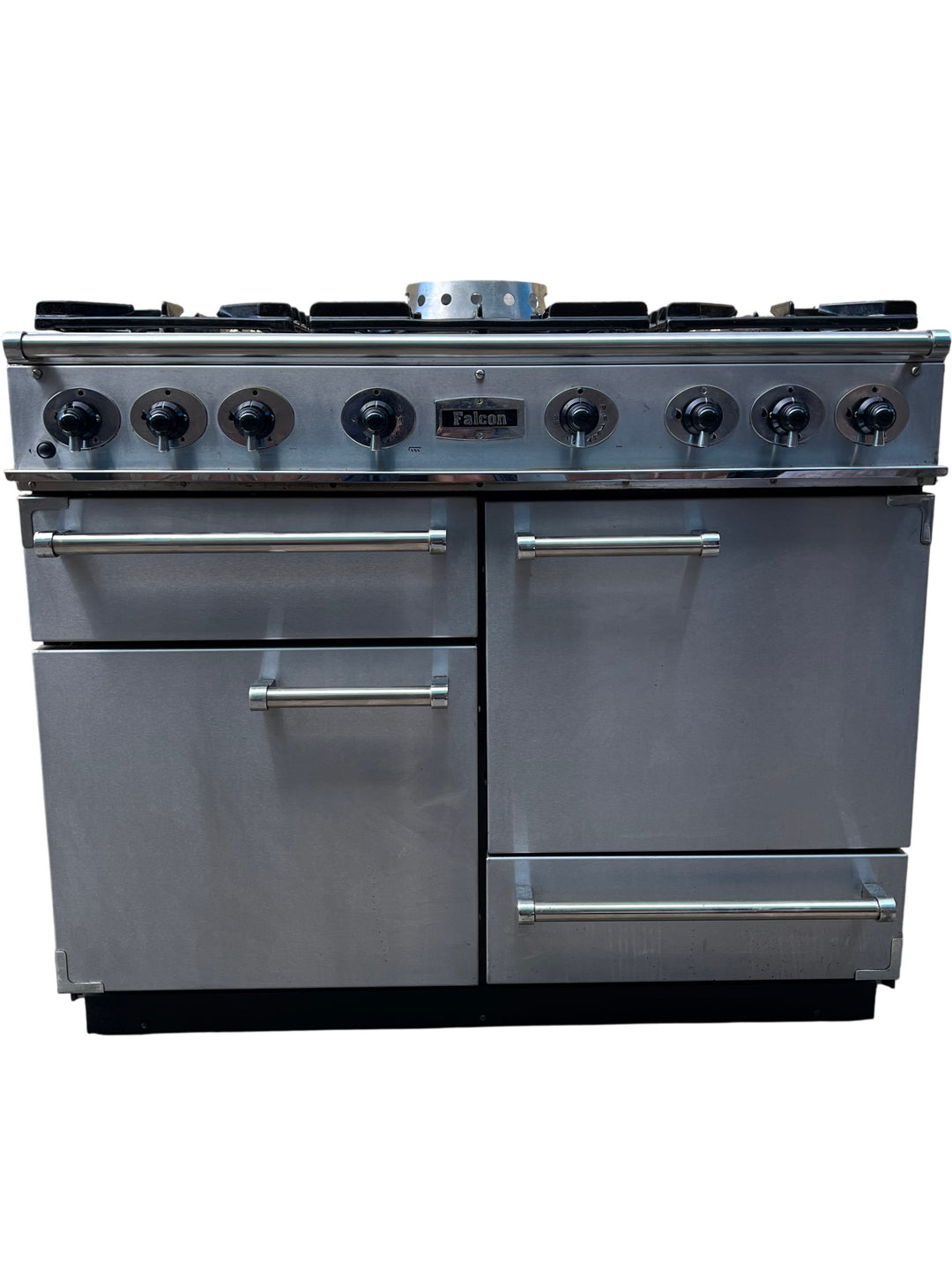 Falcon Stainless Steel Dual Fuel Range Cooker with 5 Burners - Think Vintage