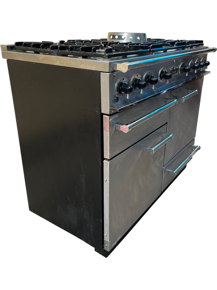 Falcon Stainless Steel Dual Fuel Range Cooker with 5 Burners - Think Vintage