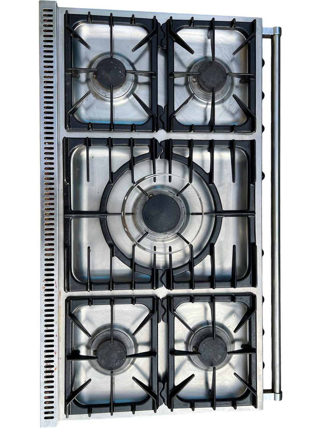 Falcon Stainless Steel Dual Fuel Range Cooker with 5 Burners - Think Vintage