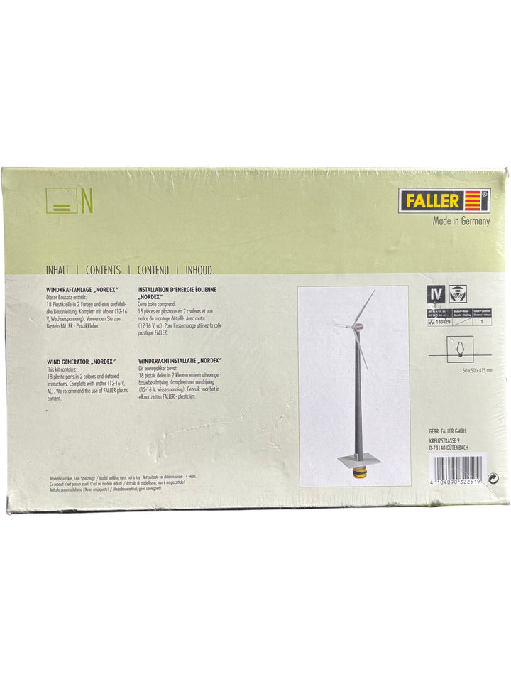 Faller Windkraftanlage Nordex Model Kit Wind Generator N Scale - Think Vintage