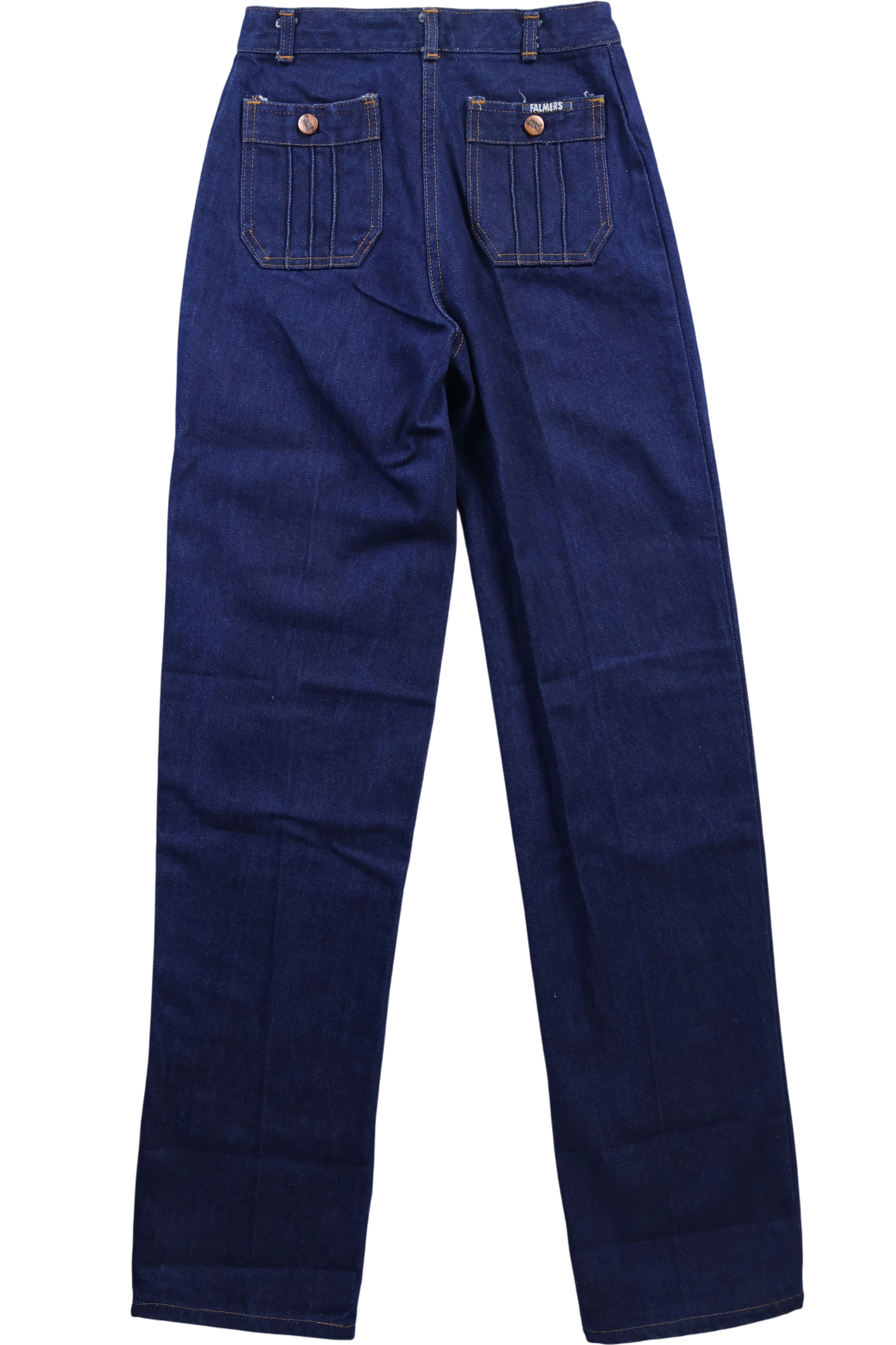 DARK FOG★Vintage distressed dark blue jeans DF53 Classic Comfort Cotton Denim in Dark Blue | Zegna