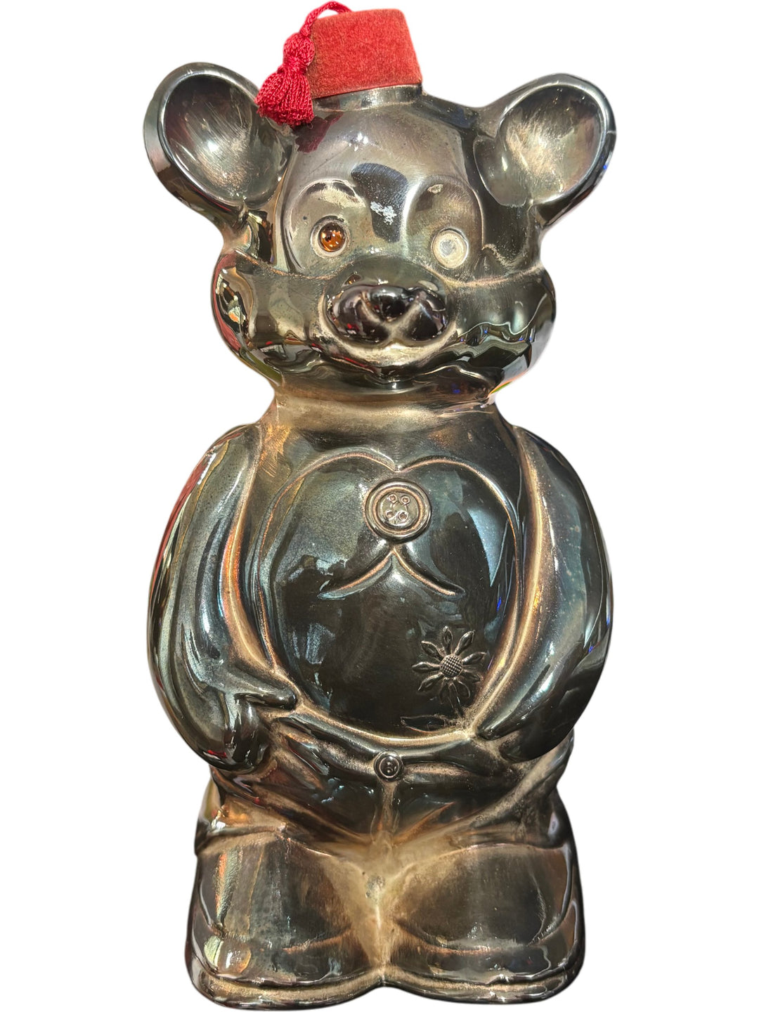 Falstaff Freddie the Teddy Silverplated Piggy Bank Collectable - Think Vintage