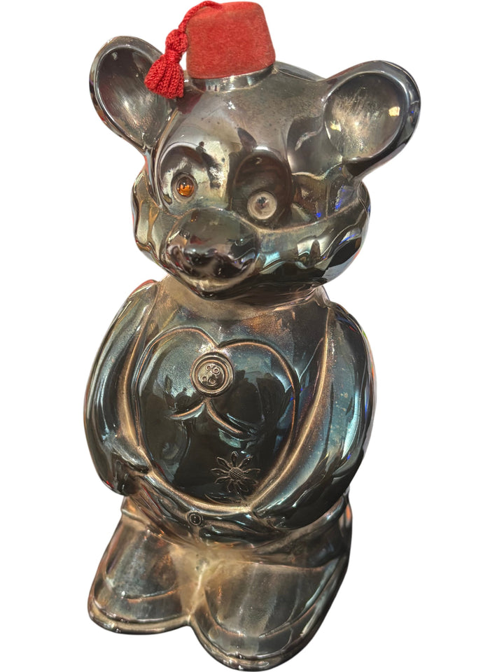 Falstaff Freddie the Teddy Silverplated Piggy Bank Collectable - Think Vintage