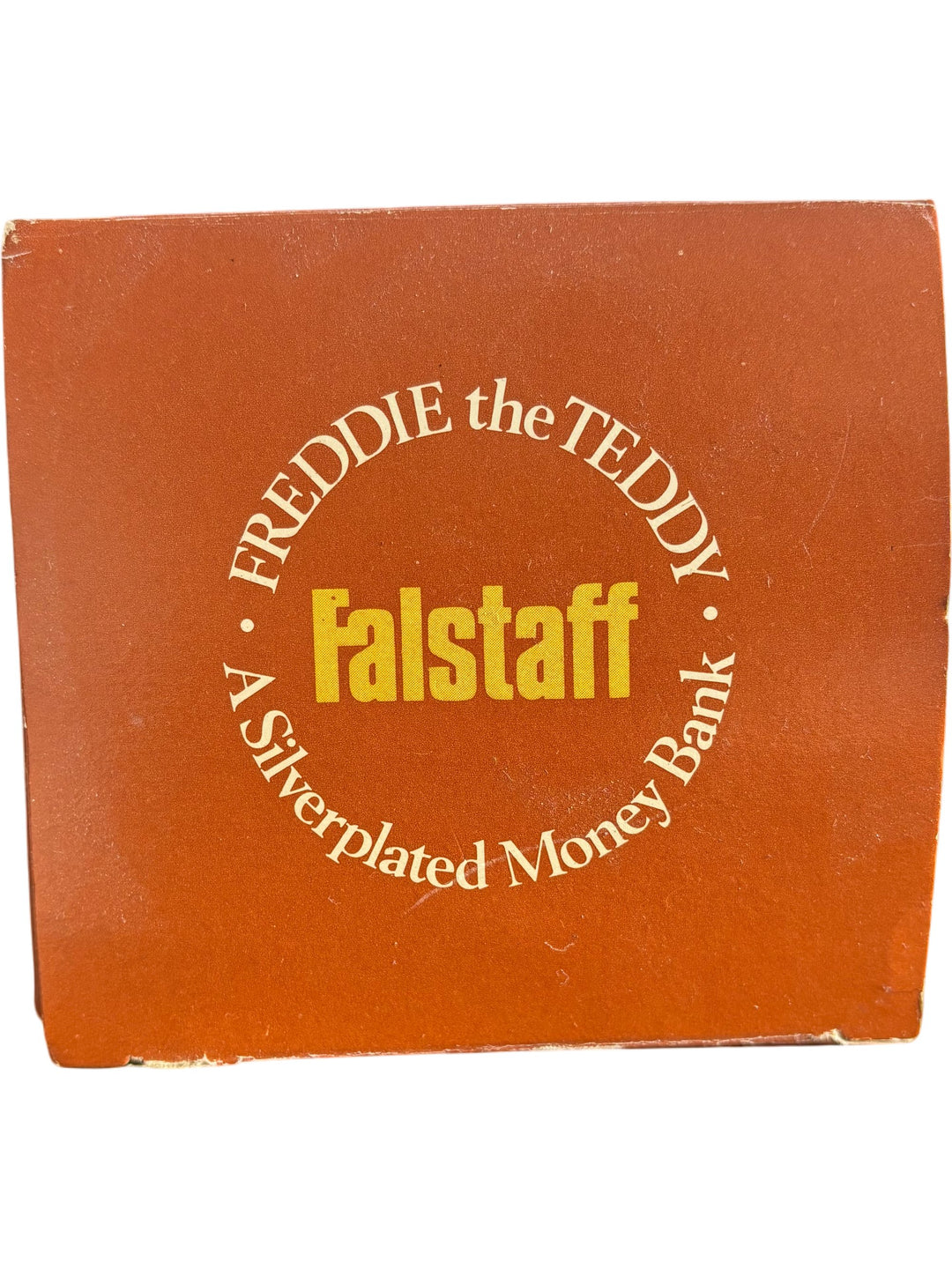 Falstaff Freddie the Teddy Silverplated Piggy Bank Collectable - Think Vintage ltd