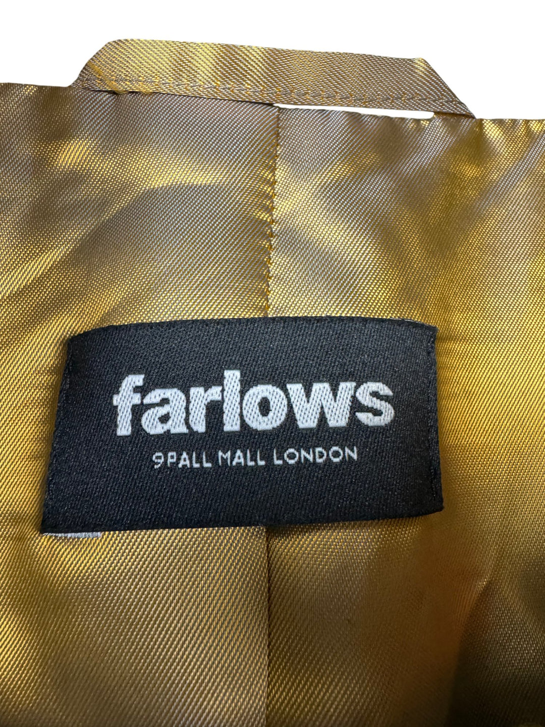 Farlows Wool Check Overcoat - M - Think Vintage ltd