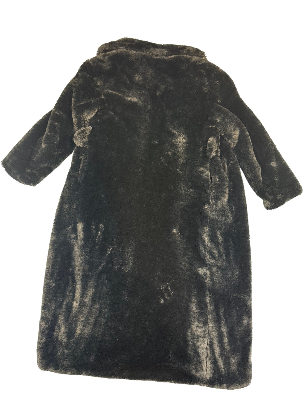 Faux Fur Long Coat - S - Think Vintage