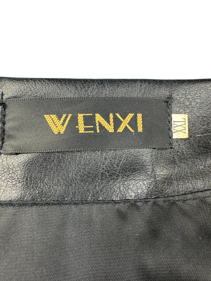 Faux Fur and Leather Jacket - M - Think Vintage ltd