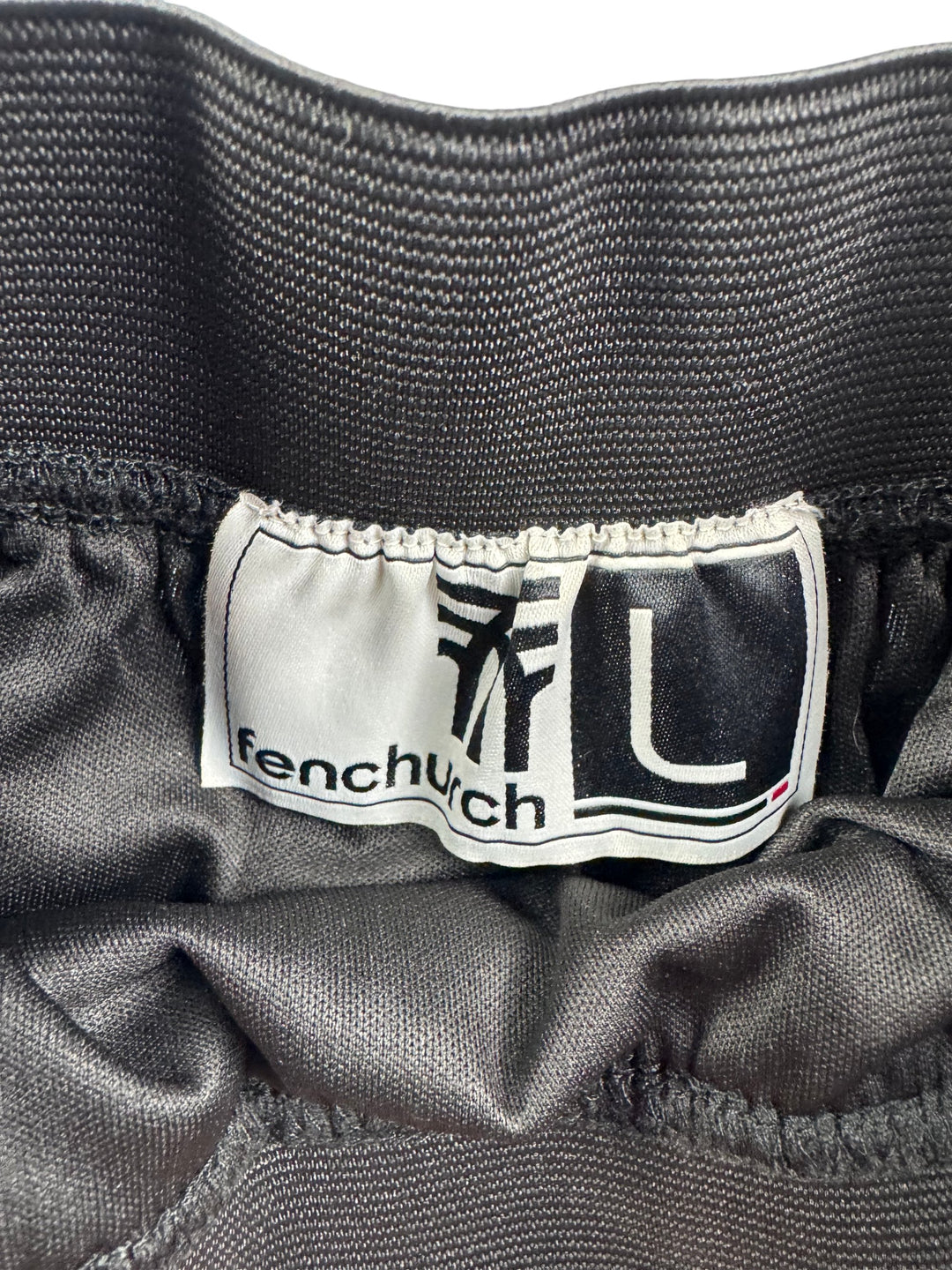 Fenchurch Black Mesh Skirt - L - Think Vintage ltd