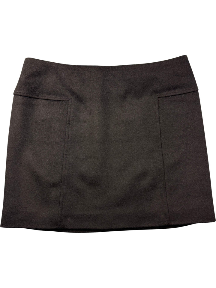 Fendi Black Wool Cashmere Blend Mini Skirt - W31 - Think Vintage ltd