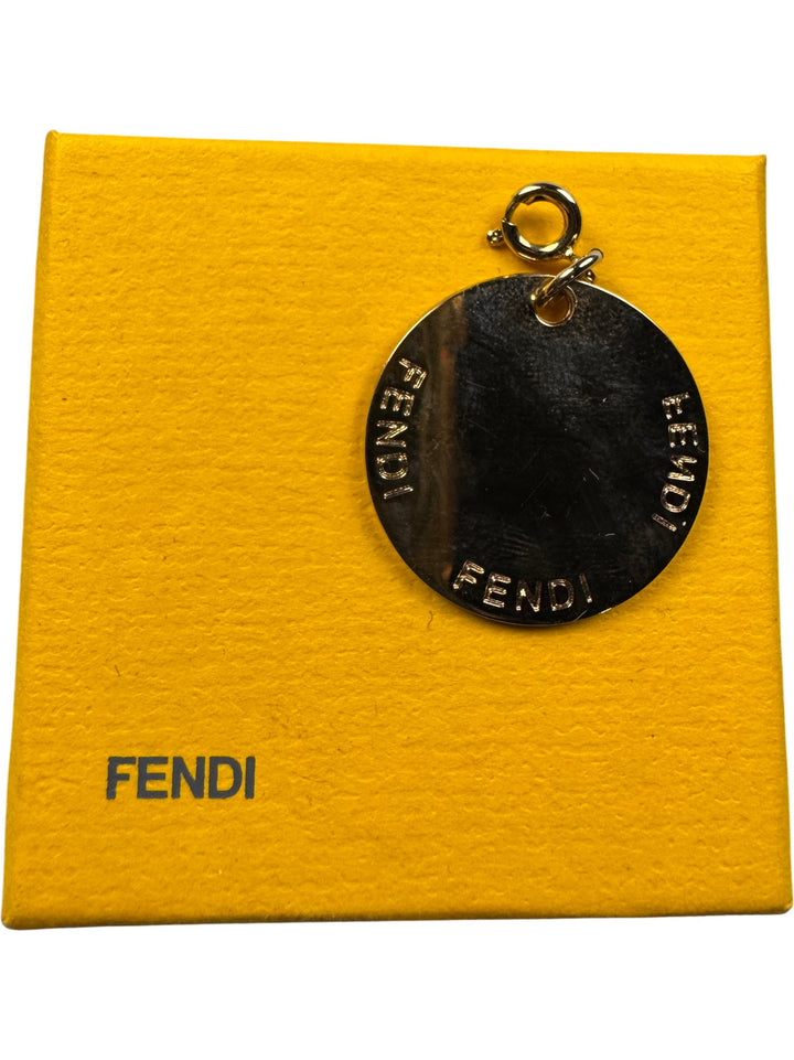 Fendi Gold Coin Pendant - Think Vintage ltd