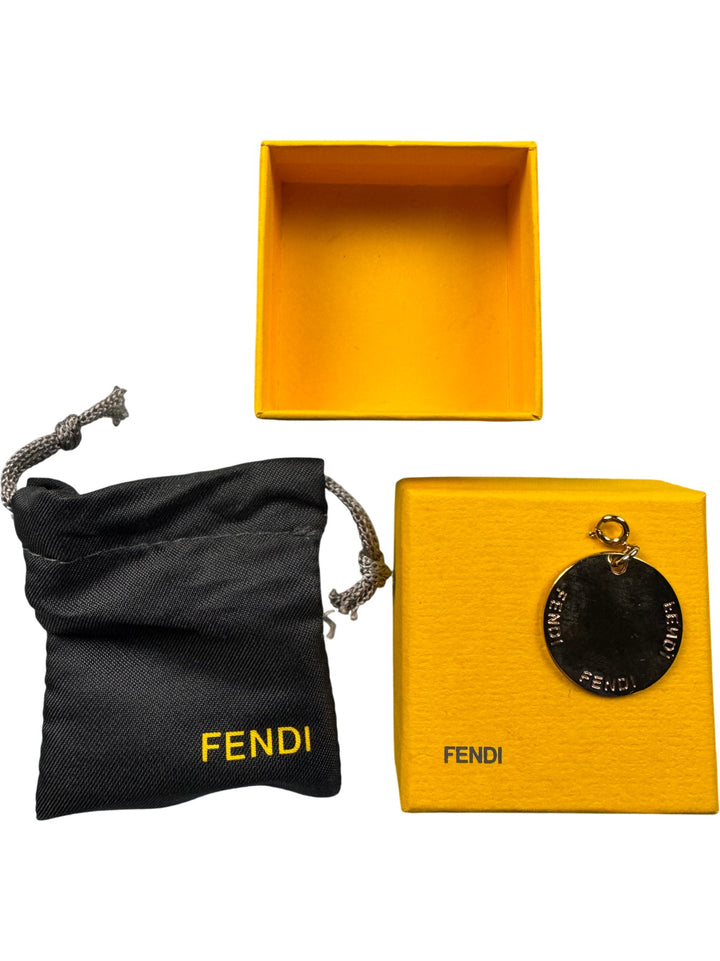 Fendi Gold Coin Pendant - Think Vintage ltd