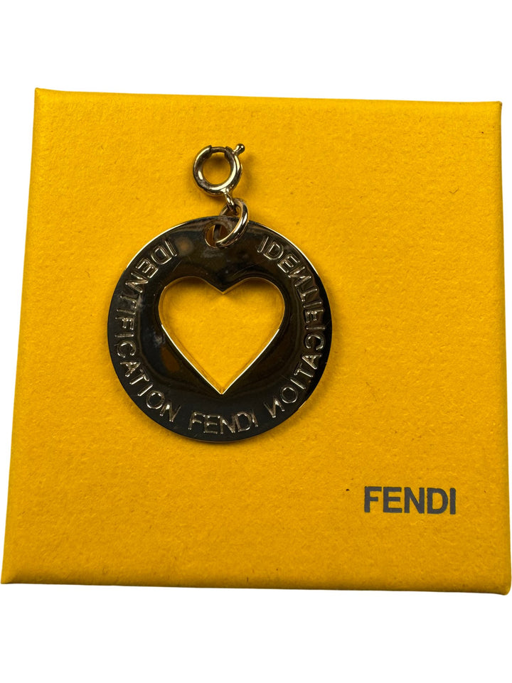 Fendi Heart Charm Pendant - Think Vintage ltd