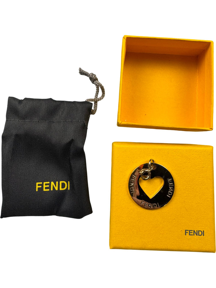Fendi Heart Charm Pendant - Think Vintage ltd