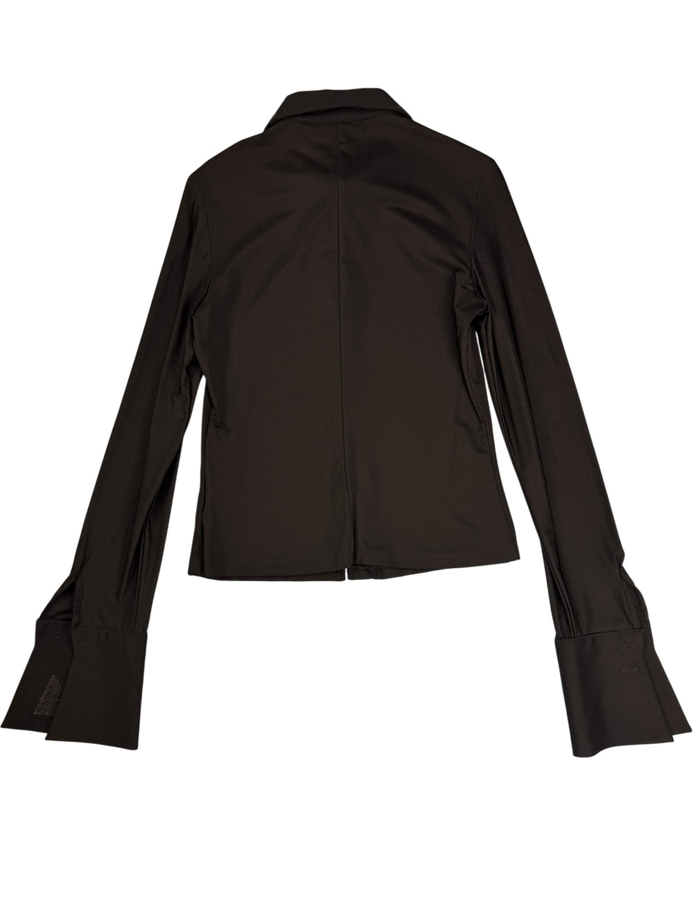 Fendi Long Sleeved Blouse with Embellished Collar - S - Think Vintage Online Ltd