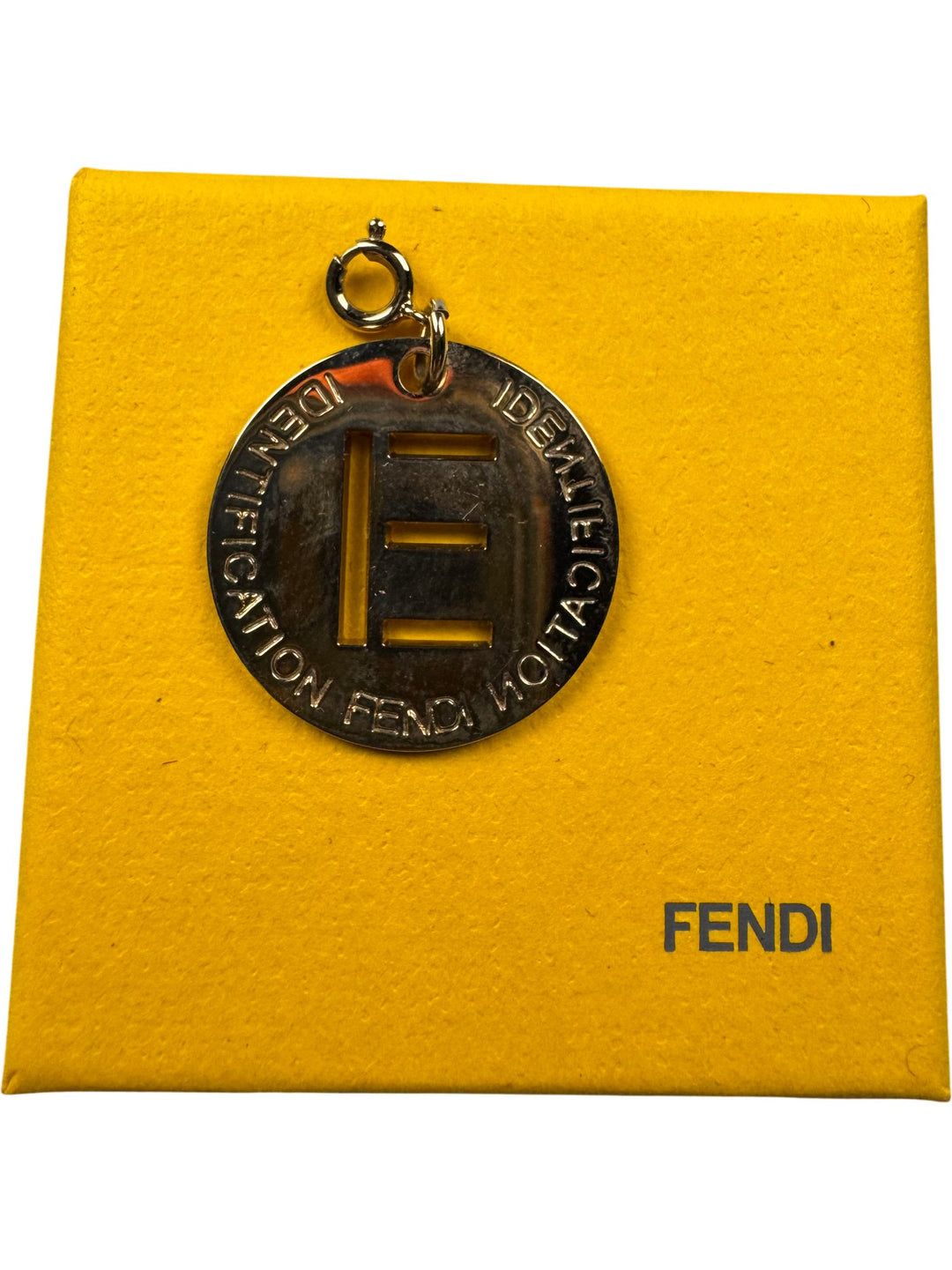 Fendi Round Gold Pendant - Think Vintage ltd