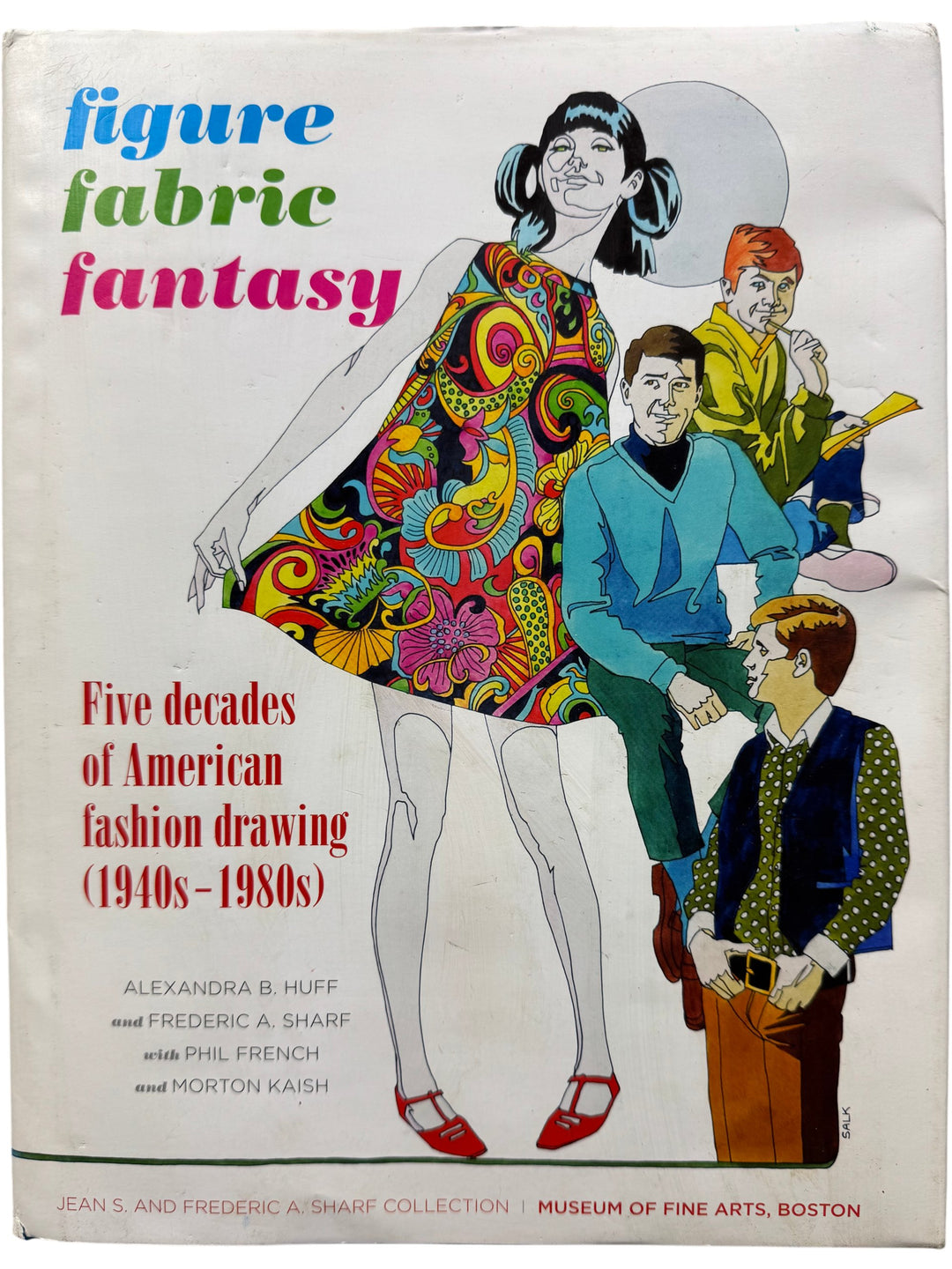 Figure Fabric Fantasy Five Decades of American Fashion Drawing Book - Think Vintage