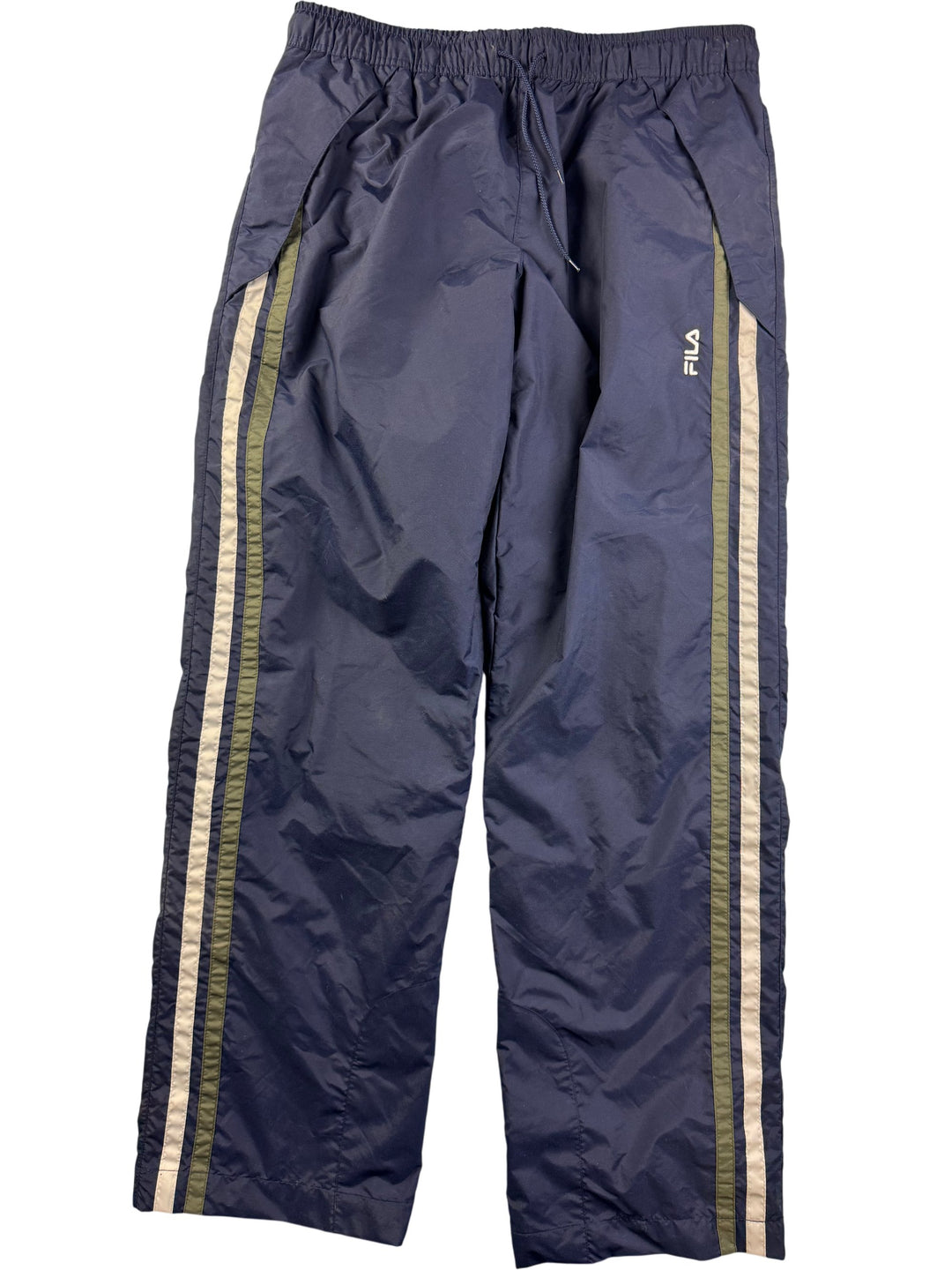Fila Navy Track Pants - W35 L33.5 - Think Vintage