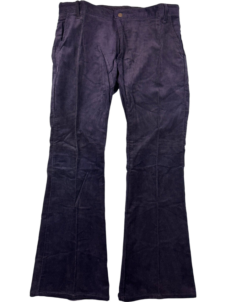 Flared Corduroy Trousers - L - Think Vintage