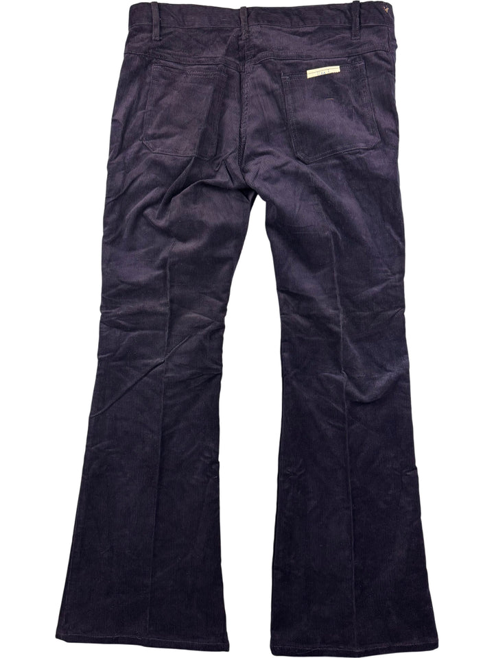 Flared Corduroy Trousers - L - Think Vintage