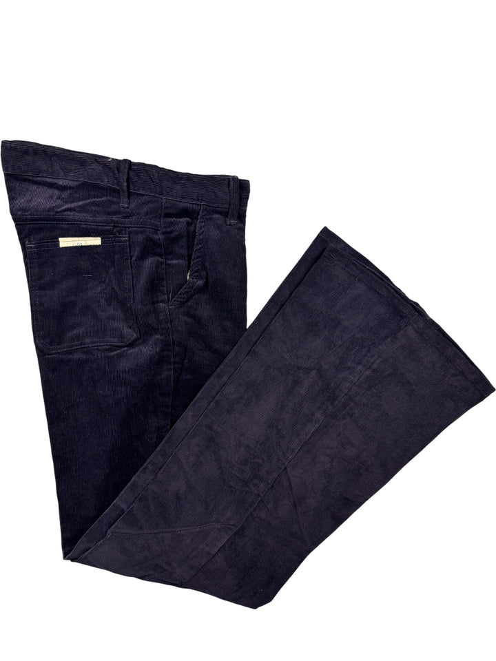 Flared Corduroy Trousers - L - Think Vintage
