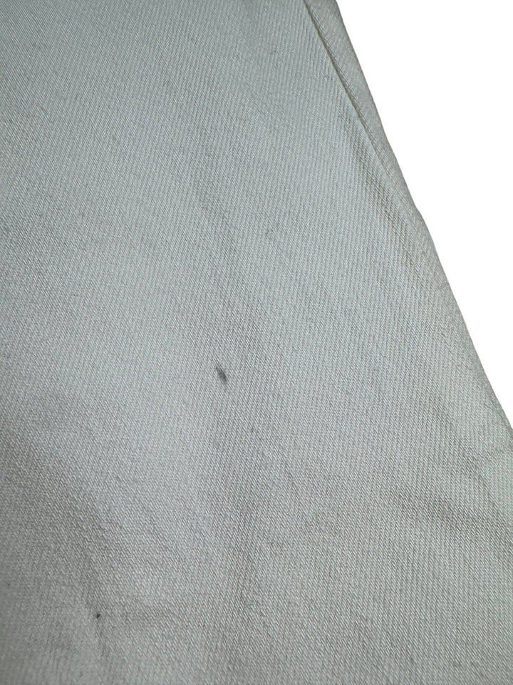 Flared White Denim Jeans - W30 - Think Vintage ltd