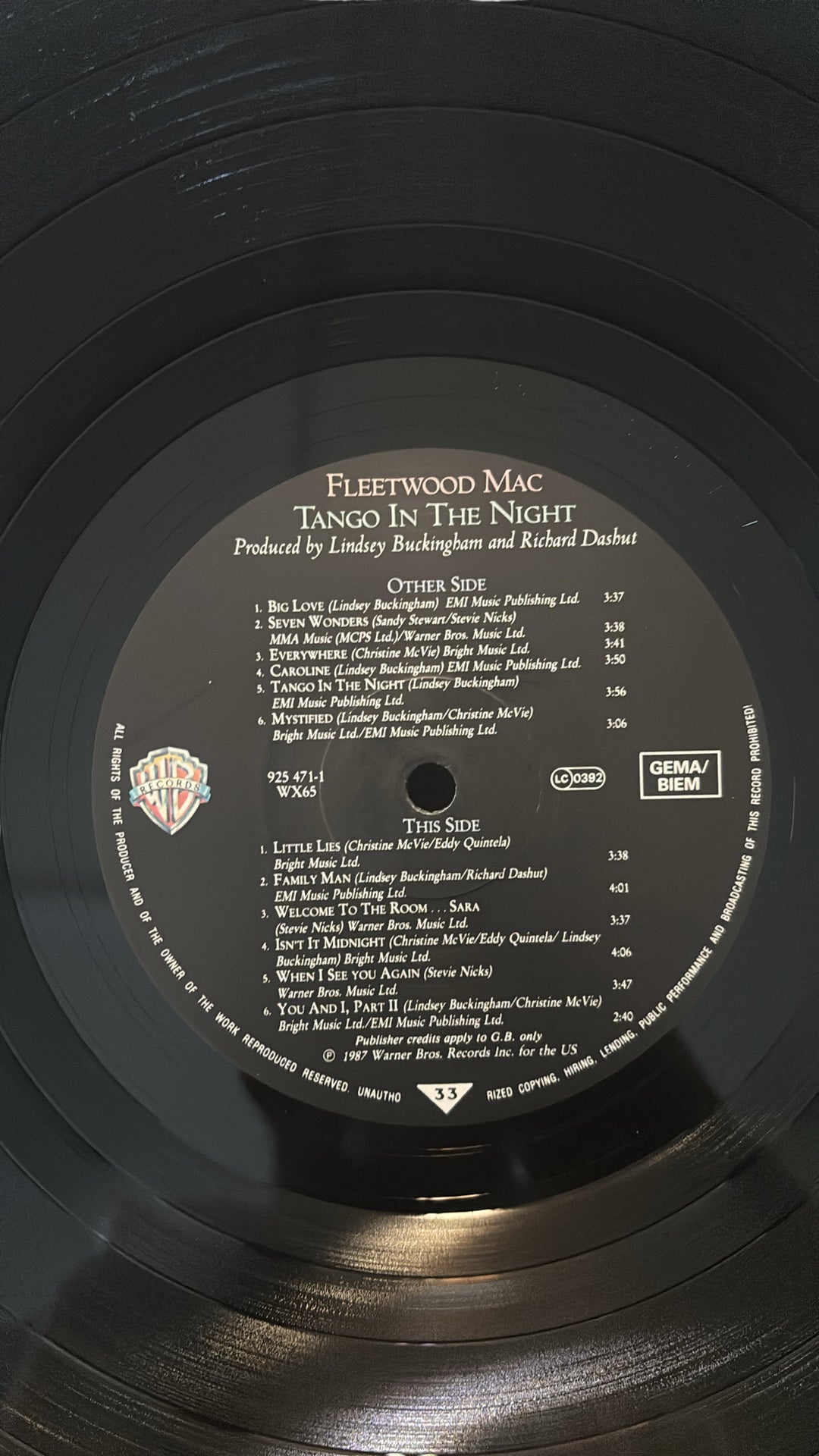 Fleetwood Mac Tango In The Night Vinyl - Think Vintage