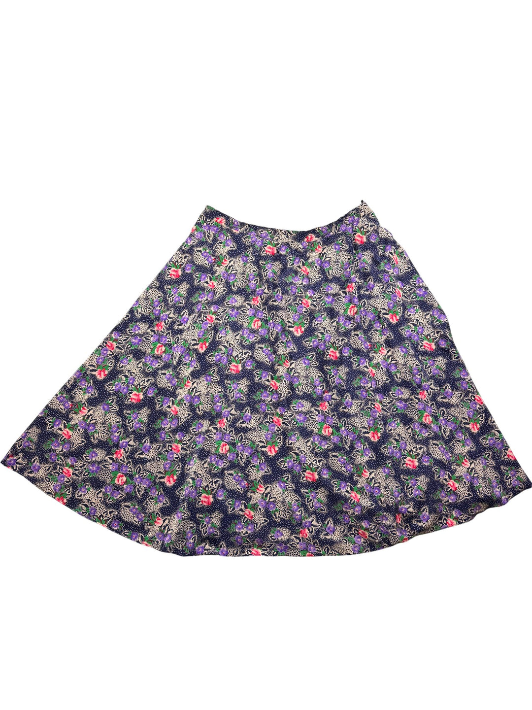 Floral A-Line Midi Skirt - W36