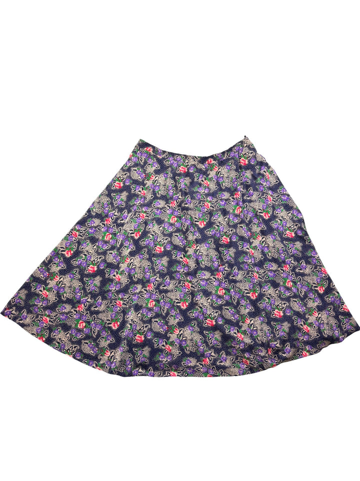 Floral A-Line Midi Skirt - W36