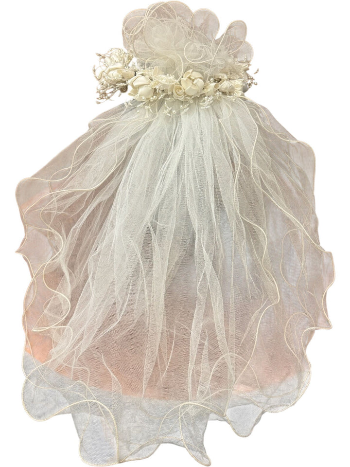 Floral Bridal Headpiece with Veil