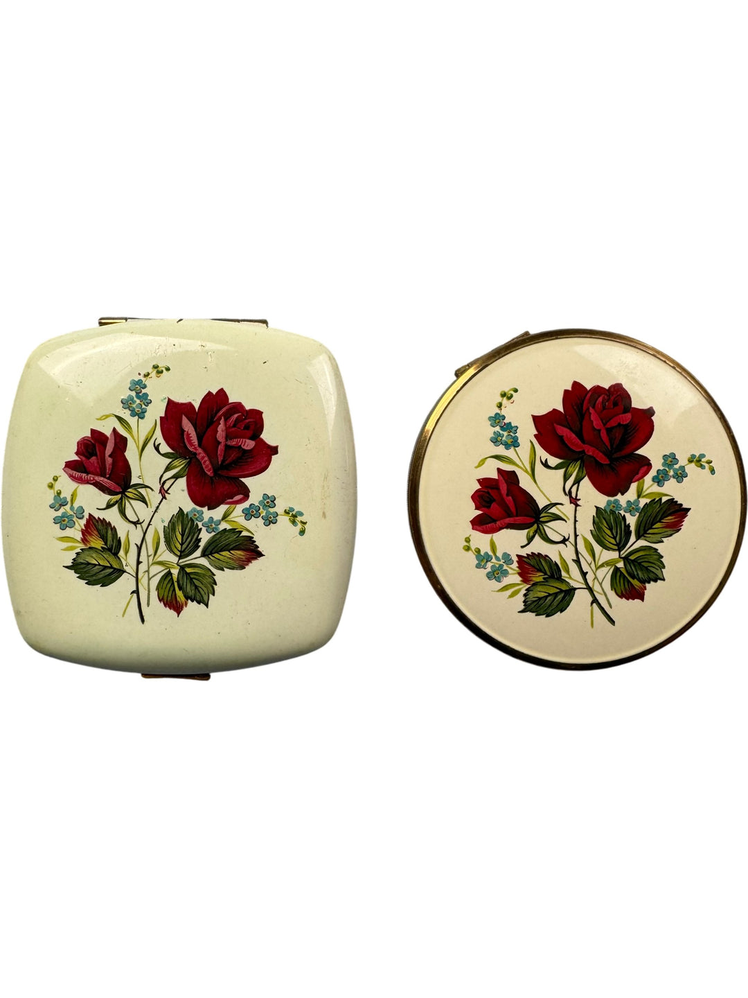 Floral Compact Mirror Set - Think Vintage