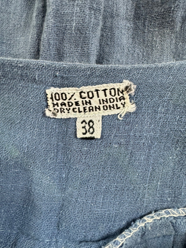 Floral Embroidered Cotton Tunic - S - Think Vintage Online Ltd