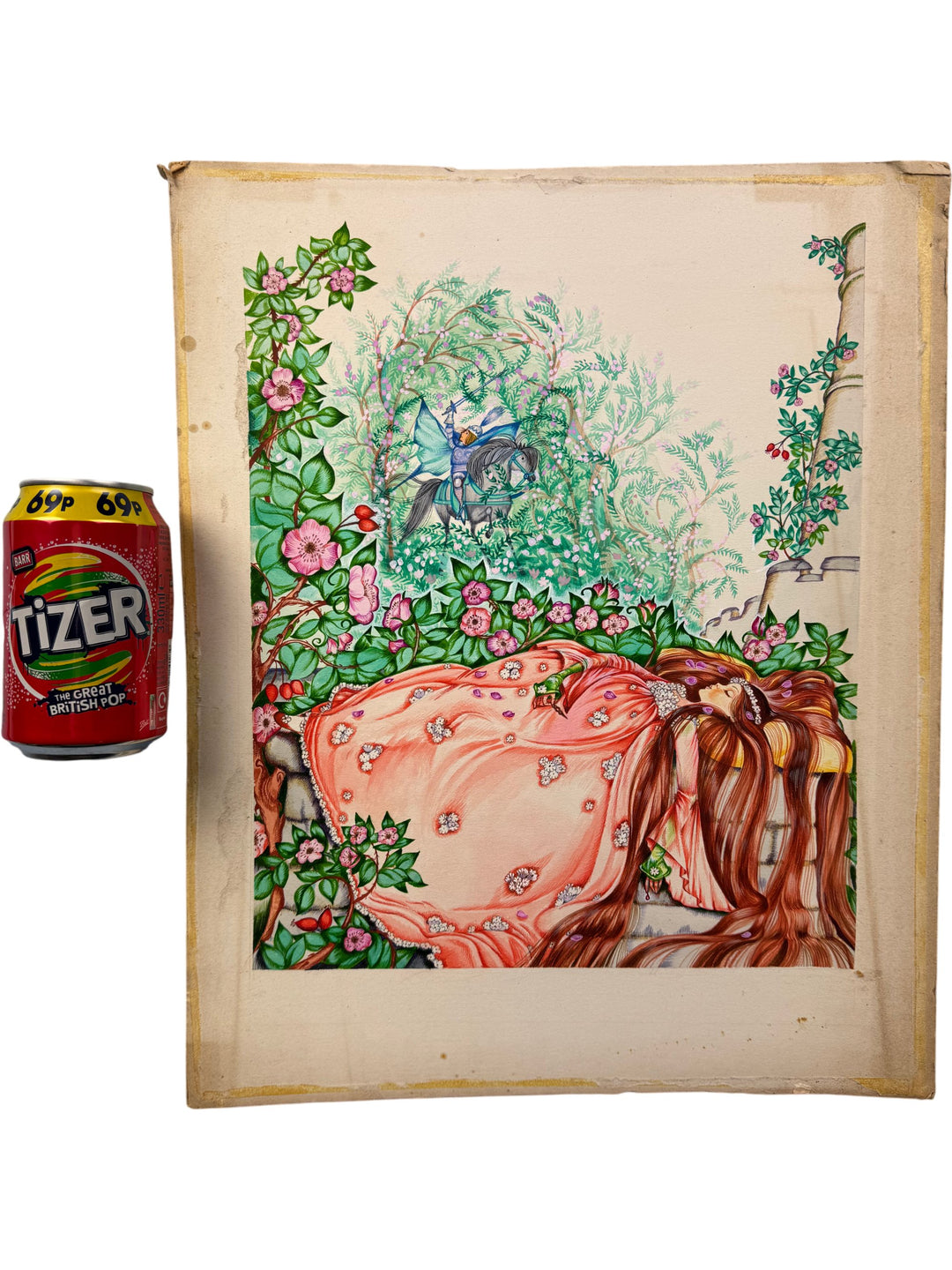 Floral Illustration on Watercolour Board - Think Vintage Online Ltd