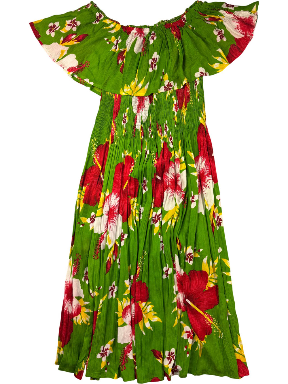 Floral Off-Shoulder Maxi Dress - Think Vintage ltd