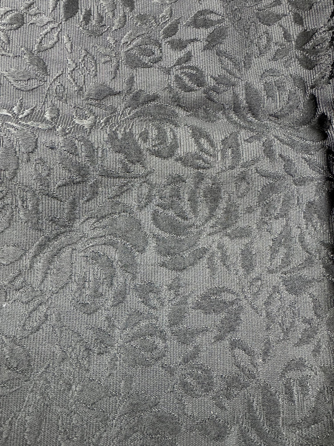 Floral Patterned Black Maxi Skirt - W28 - Think Vintage ltd