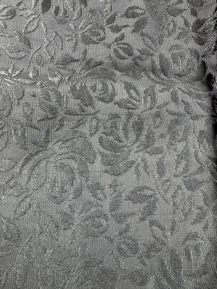Floral Patterned Black Maxi Skirt - W28 - Think Vintage ltd