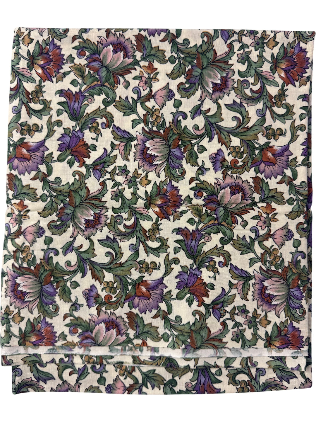 Floral Patterned Fabric Textile - Think Vintage ltd