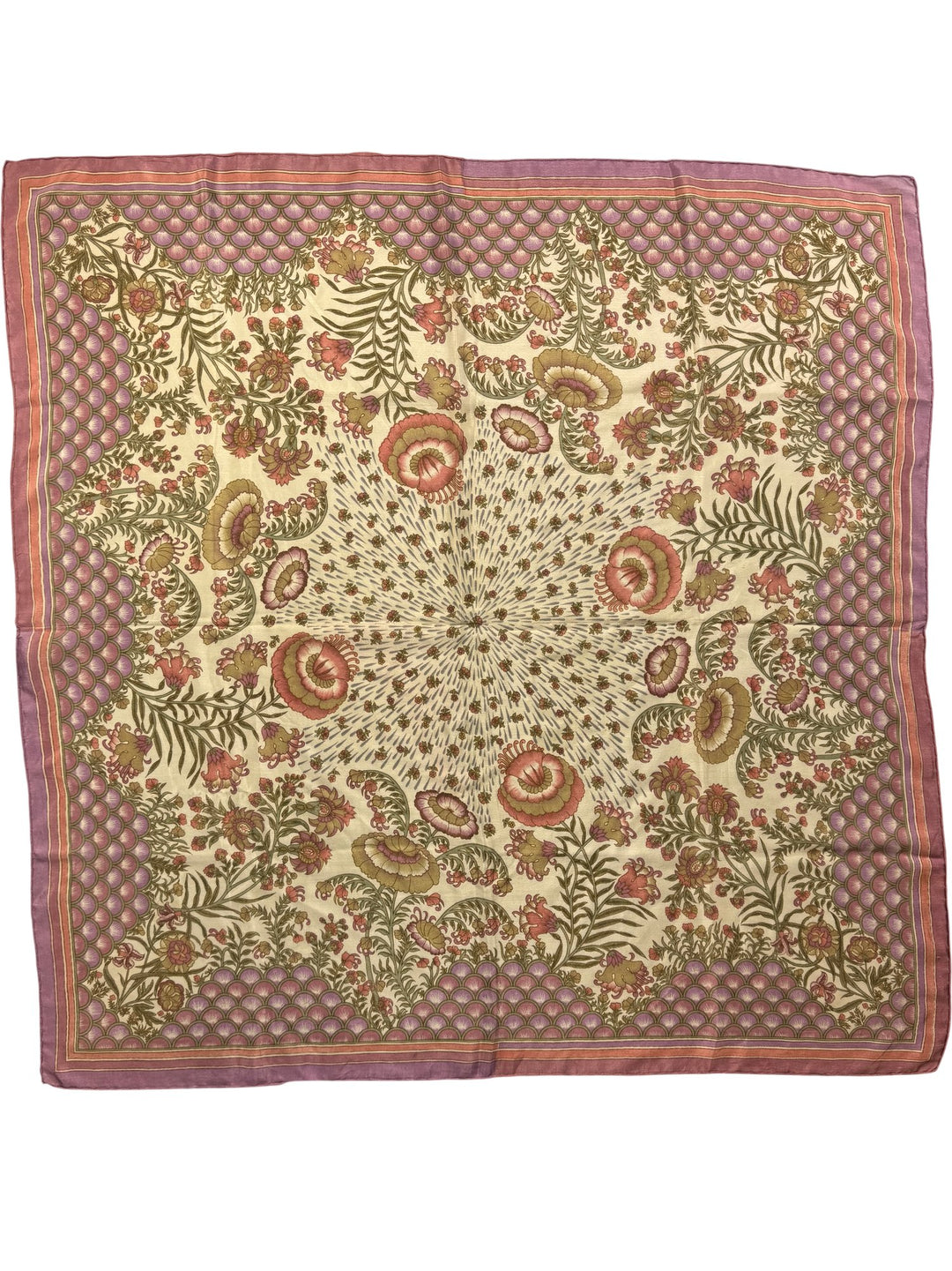 Floral Patterned Square Scarf - Think Vintage Online Ltd