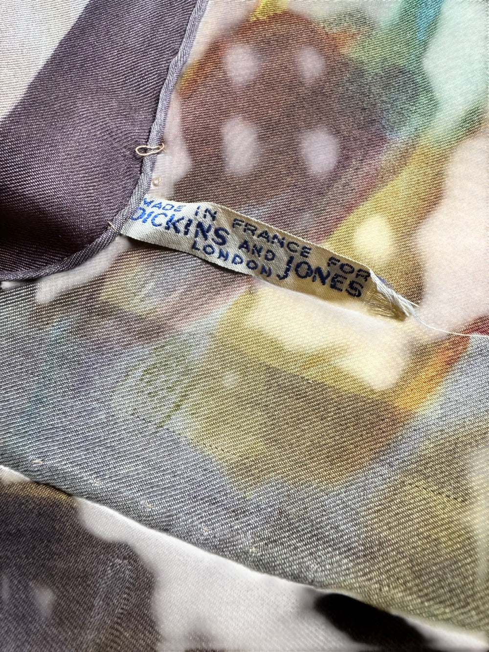 Floral Silk Scarf - Think Vintage ltd