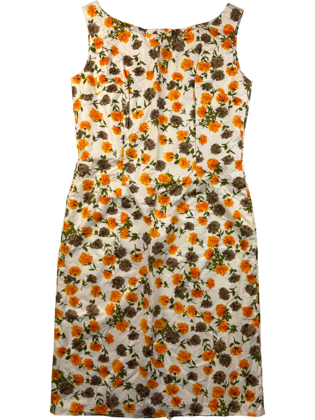 Floral Sleeveless Dress - S - Think Vintage ltd