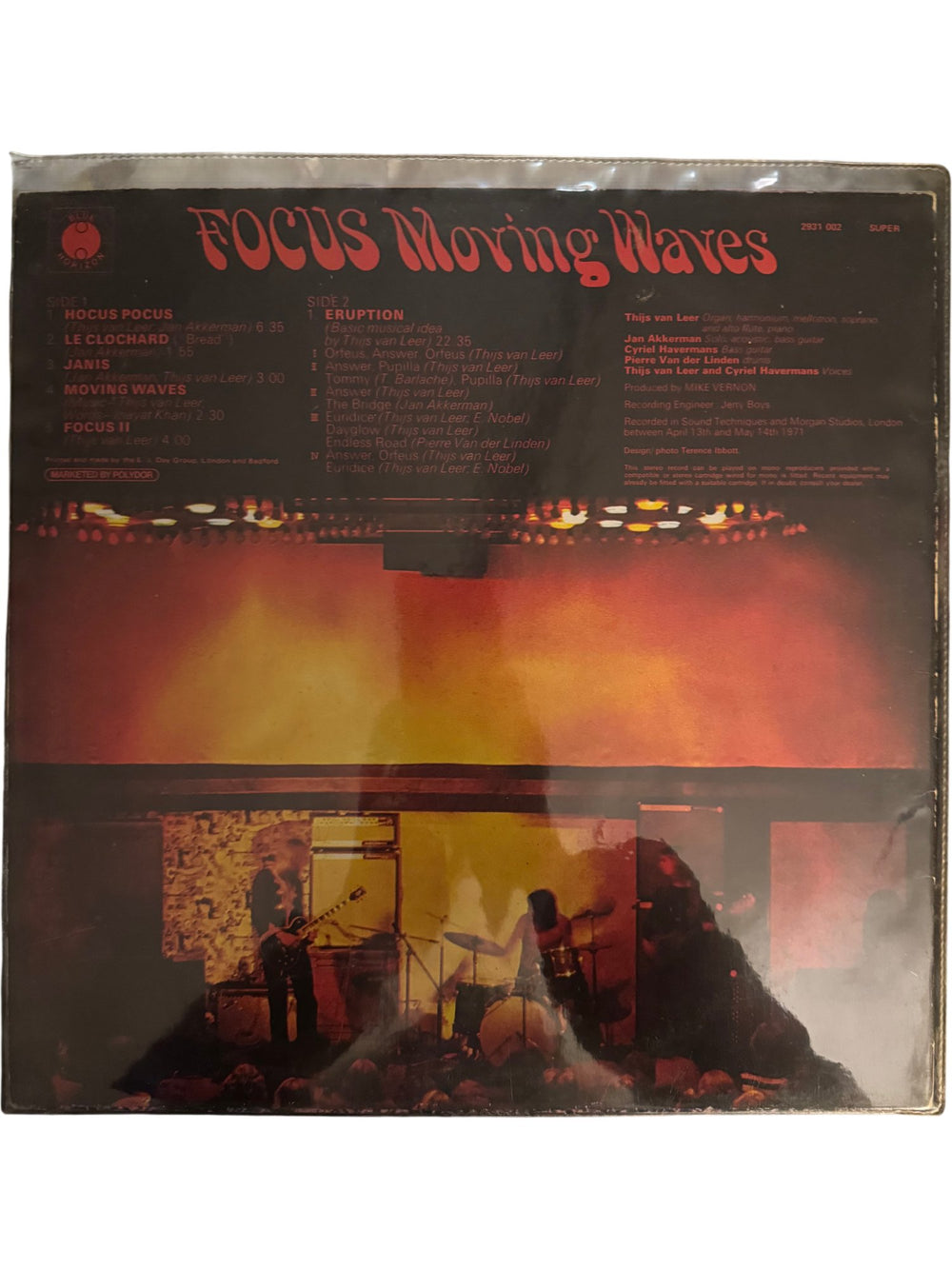 Focus Moving Waves Vinyl Record - Good - Think Vintage ltd