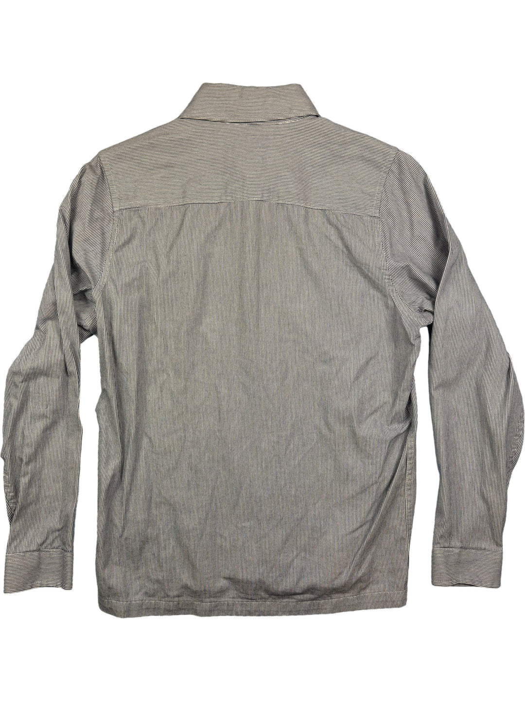 Folk Striped Long Sleeve Shirt - L - Think Vintage Online Ltd