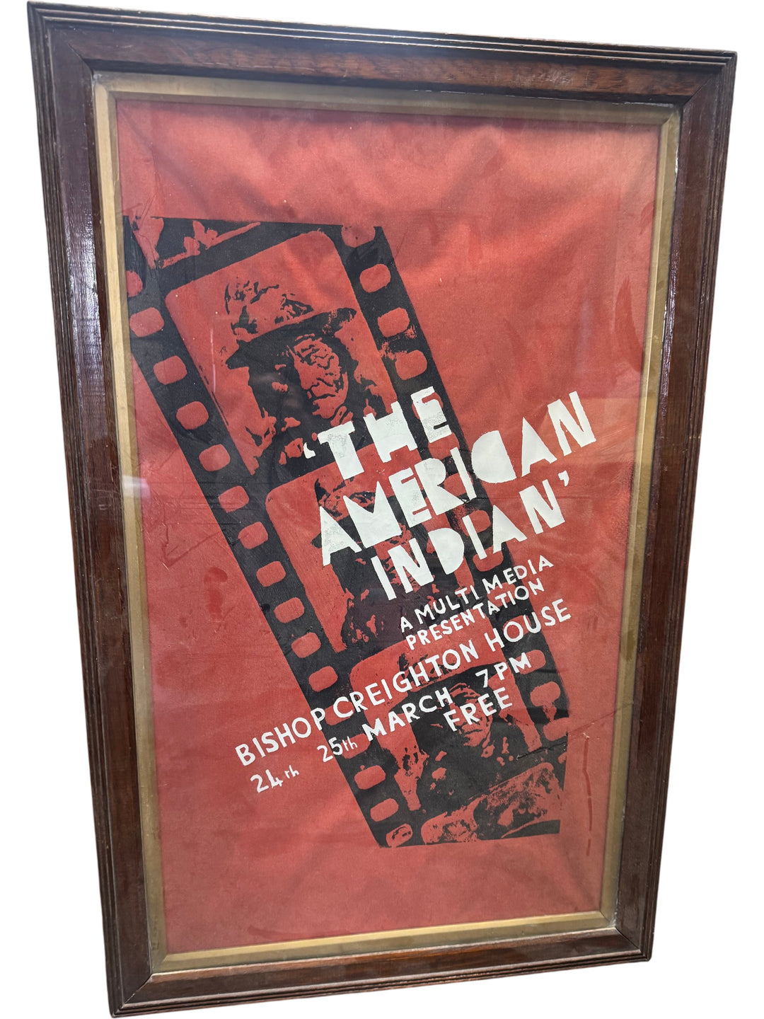 Framed 'The American Indian' Multimedia Presentation Movie Poster - Think Vintage Online Ltd