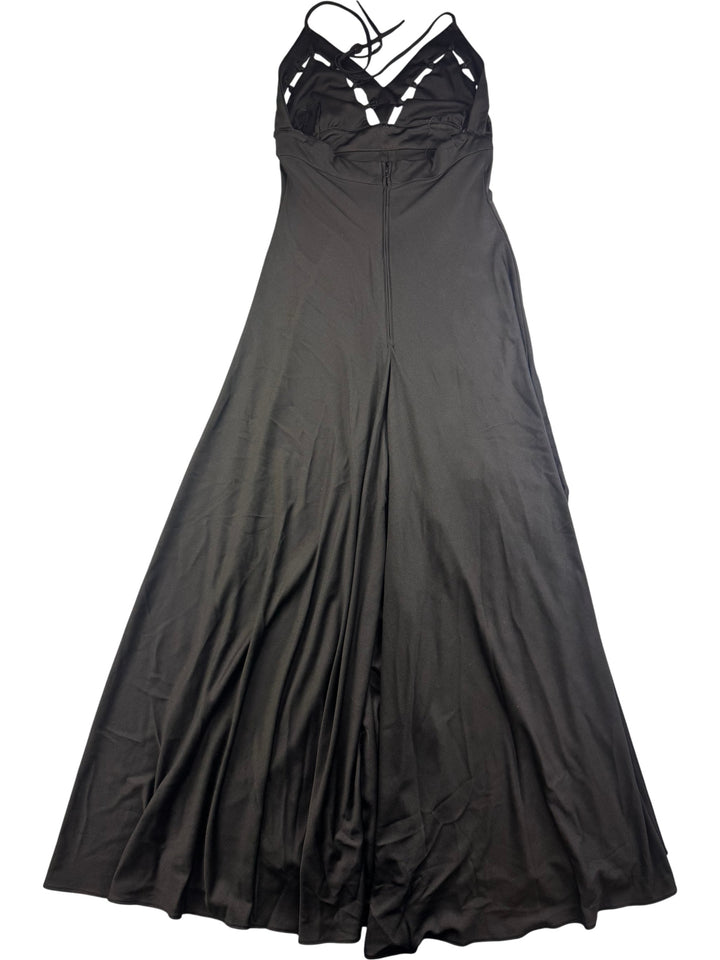 Frank Usher Black Halterneck Dress - XS/S - Think Vintage Online Ltd