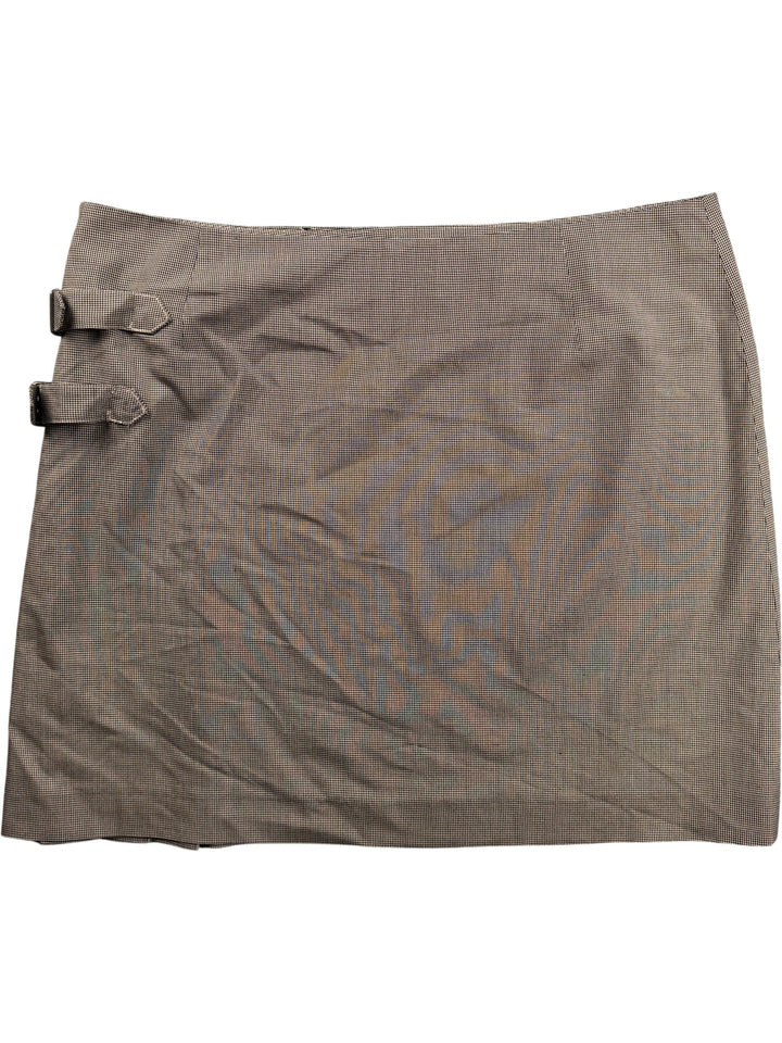 Fred Perry Houndstooth Patterned Skirt - W32 - Think Vintage ltd