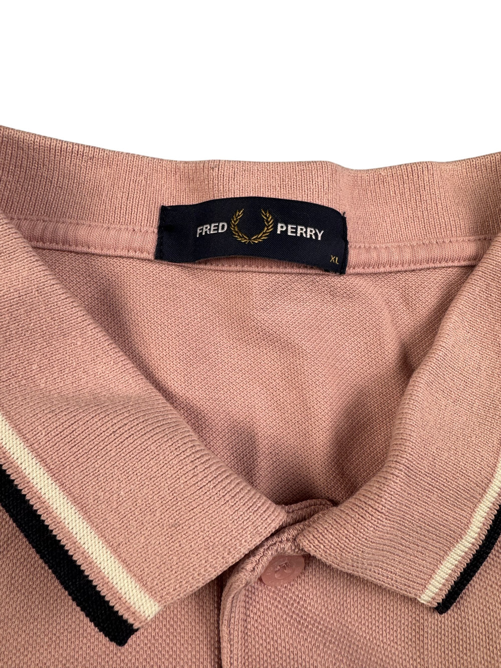 Fred Perry Pink Polo Shirt - XL - Think Vintage ltd